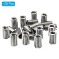 thumbnail image 3 of Uxcell Thread Adapters Sleeve Reducing Nut 20pcs M12x1.75 Male to M8x1.25 Female Repairing Insert Nut 20mm, 3 of 6