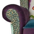thumbnail image 6 of Anya Wingback Accent Arm Chair Multicolored Floral, 6 of 9