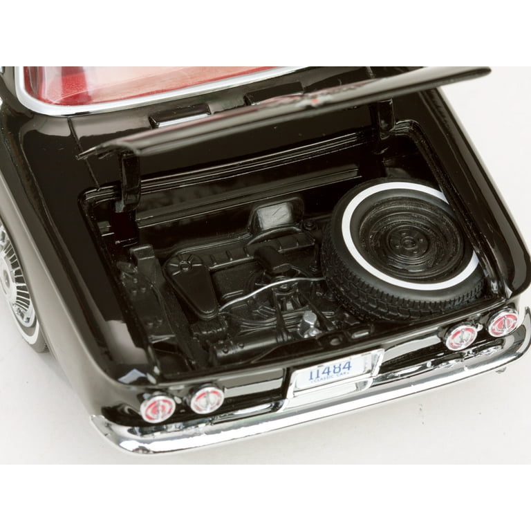 1963 Chevrolet Corvair Coupe Tuxedo Black 1/18 Diecast Car Model by Sunstar