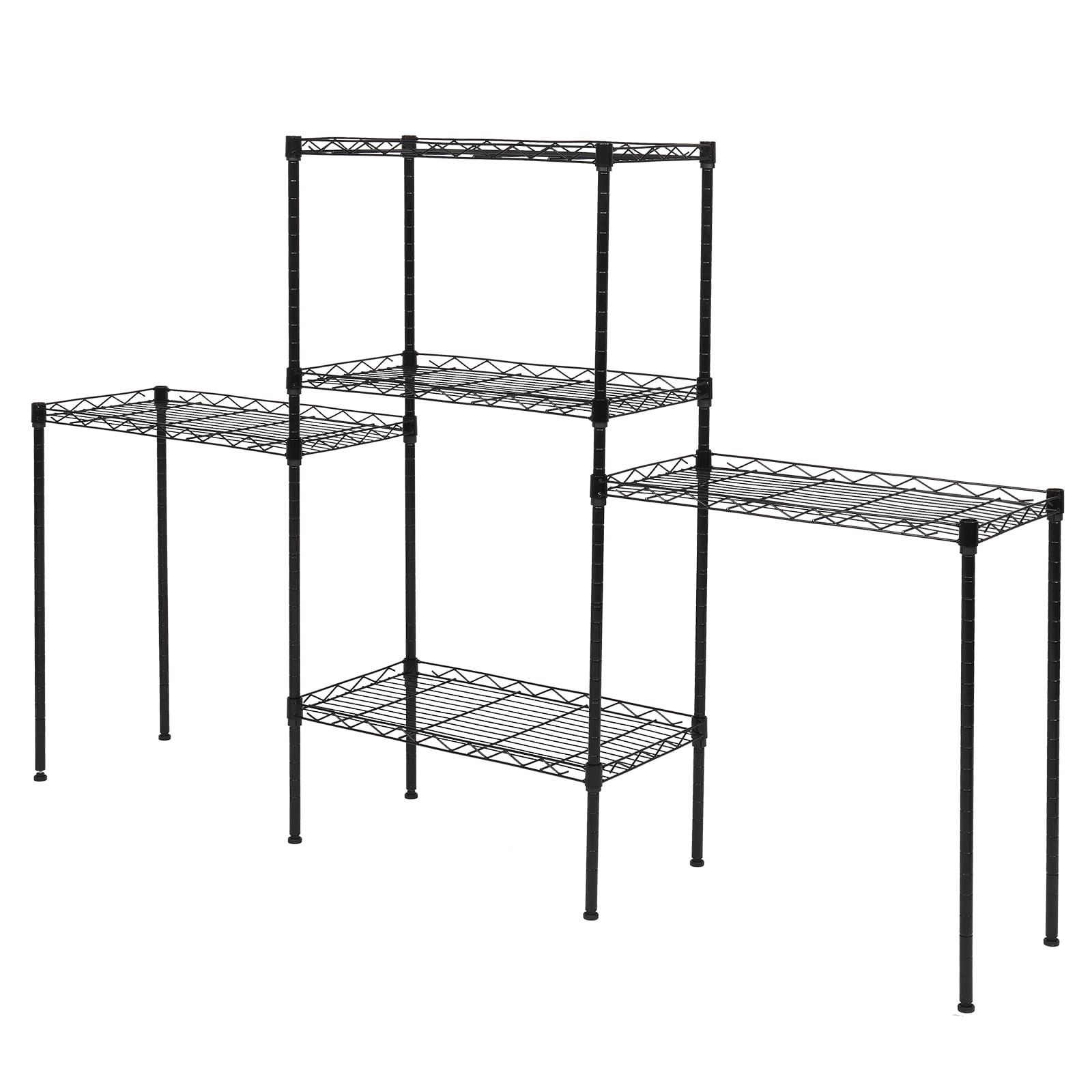 Ktaxon 5-Tier Wire Shelving Unit, Steel Storage Rack for Office Kitchen 30  W x 14 D x 60 H, Silver 