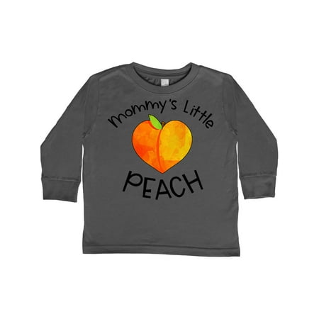 

Inktastic Mommy s Little Peach Cute Peach Heart Gift Toddler Boy or Toddler Girl Long Sleeve T-Shirt