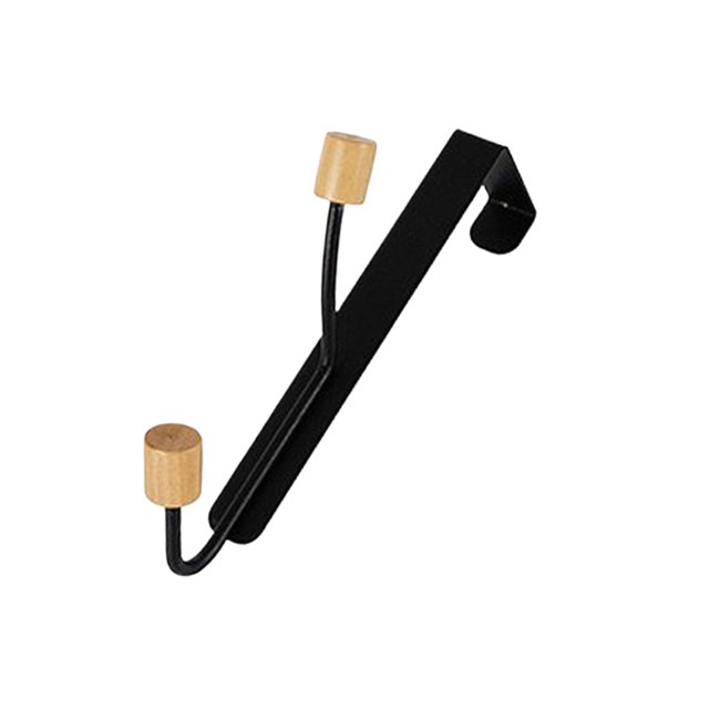 relayinert Versatile Metal Hooks Utilize Wall Space For Storage Easy To Pend Umbrellas/keys/backpacks Hanging black Two beads (4.5)