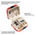 thumbnail image 2 of Flamingo Travel Portable Square Jewelry Box Organizer for Rings Earrings Necklaces Bracelets Girls Women, 2 of 6