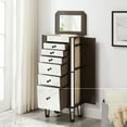 thumbnail image 5 of Powell Reboda Mirrored Jewelry Armoire, Dark Espresso, 5 of 15