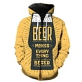 thumbnail image 1 of Sudadera con capucha y cremallera para hombre, diseño de festival de cerveza de dibujos animados, gran oferta 2024, divertidas sudaderas de hip hop, primavera, informal, manga larga, unisex, con estam, 1 of 6