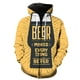 thumbnail image 1 of Sudadera con capucha y cremallera para hombre, diseño de festival de cerveza de dibujos animados, para adolescentes, con capucha, informal, unisex, divertida, de gran tamaño, estilo hip hop, con estam, 1 of 6