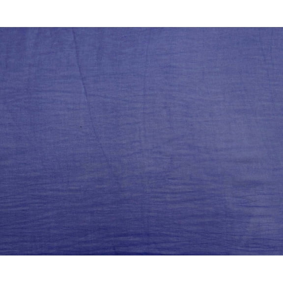 Knitwit Decorative Blue Viscose Georgette Material 43" Wide Indian Fabric Craft Sewing By The Yard