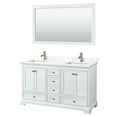 thumbnail image 3 of Wyndham Collection Wcs202060d-Qtz-Unsm58 Deborah 60" Free Standing Double Basin Vanity Set, 3 of 7