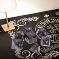 thumbnail image 3 of 7 Unids / set Dados de Numeración Lateral Múltiple para MTG DND RPG Juego de Azul negro Zulema Dados de juego de mesa, 3 of 8