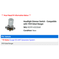 thumbnail image 2 of Headlight Dimmer Switch - Compatible with 1959 Edsel Ranger, 2 of 2