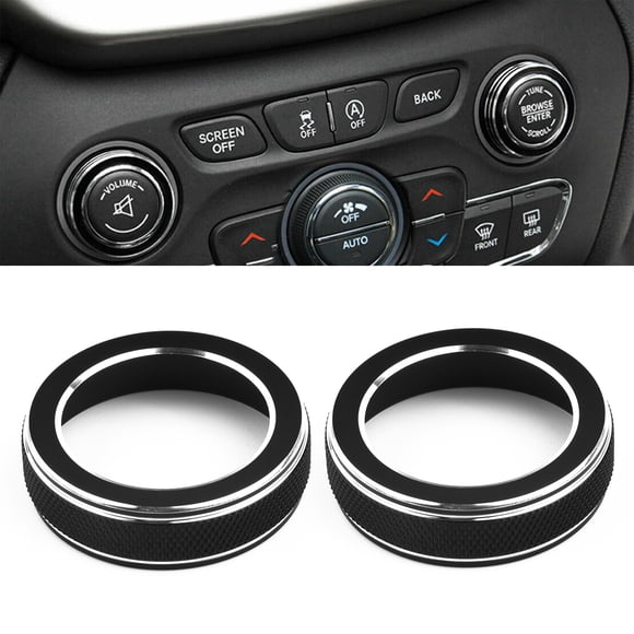 Volume CD Switch Knob Ring Cap Cover Upgrade Your Interiors with Elegance