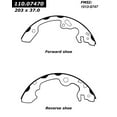 thumbnail image 2 of Centric Parts 111.07470 Brake Shoe, 2 of 4