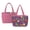 Cactus Mexico, variant on Cactus Mexico Print Reversible Quilted Tote Bag – Women's 2-in-1 Shoulder Handbag, Large Capacity Travel Tote with Multiple Pockets for Laptop, Water Bottle, Pink
