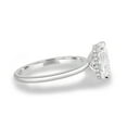 thumbnail image 5 of ESTE ORIGIN 4 Ctw Radiant Lab Grown Diamond Solitaire Ring with Hidden Halo in 18K White Gold for Women, 5 of 8