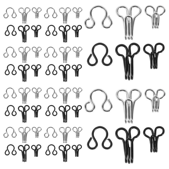 Hemoton 60 Pcs Metal Invisible Hook Clasps For Clothing Adjustable Buckle For Coats Sweaters And Dresses Decorative Buckle For Everyday And Formal Use
