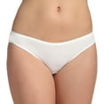 thumbnail image 2 of Women's 3DBIKWH Ladies Cotton White Bikini Panty - 3 Pack, 2 of 3