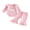 Pink 1, variant on Cjfdfy Newborn Baby Girls Half First Birthday Outfit 1 / 2 Cake Embroidery Long Sleeve Striped Romper With Bell Bottom 1/2 Birthday Girl Clothes 1St Birthday Girl Outfit
