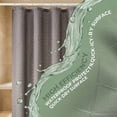 thumbnail image 4 of REGALWOVEN Plaid Textured Shower Curtain Sets, Modern Weighted Bath Curtain with 12 Hooks for Bathroom, Hotel Decor Dark Grey 71"W x 71"L, 4 of 7