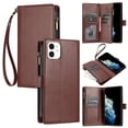 thumbnail image 1 of Funda con tapa estilo vintage para iPhone 12 Mini, ranura para múltiples tarjetas, protección total, estilo retro, material PU+TPU, 1 of 5