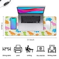thumbnail image 5 of Long Mouse Pads for Desk,Colorful Cartoon Dinosaur Pattern Desk Mats on Top Of Desks, Desk Mouse Pad Extra Large with 3mm Non-Slip Base and Stitched Edge for Gaming,Office,Work,Home 31.5"x11.8", 5 of 6