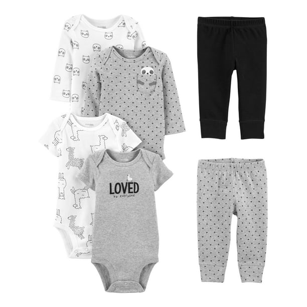 Set de ropa Simple Joys by Carter's para 6 a 9 meses, unidades de 6 piezas