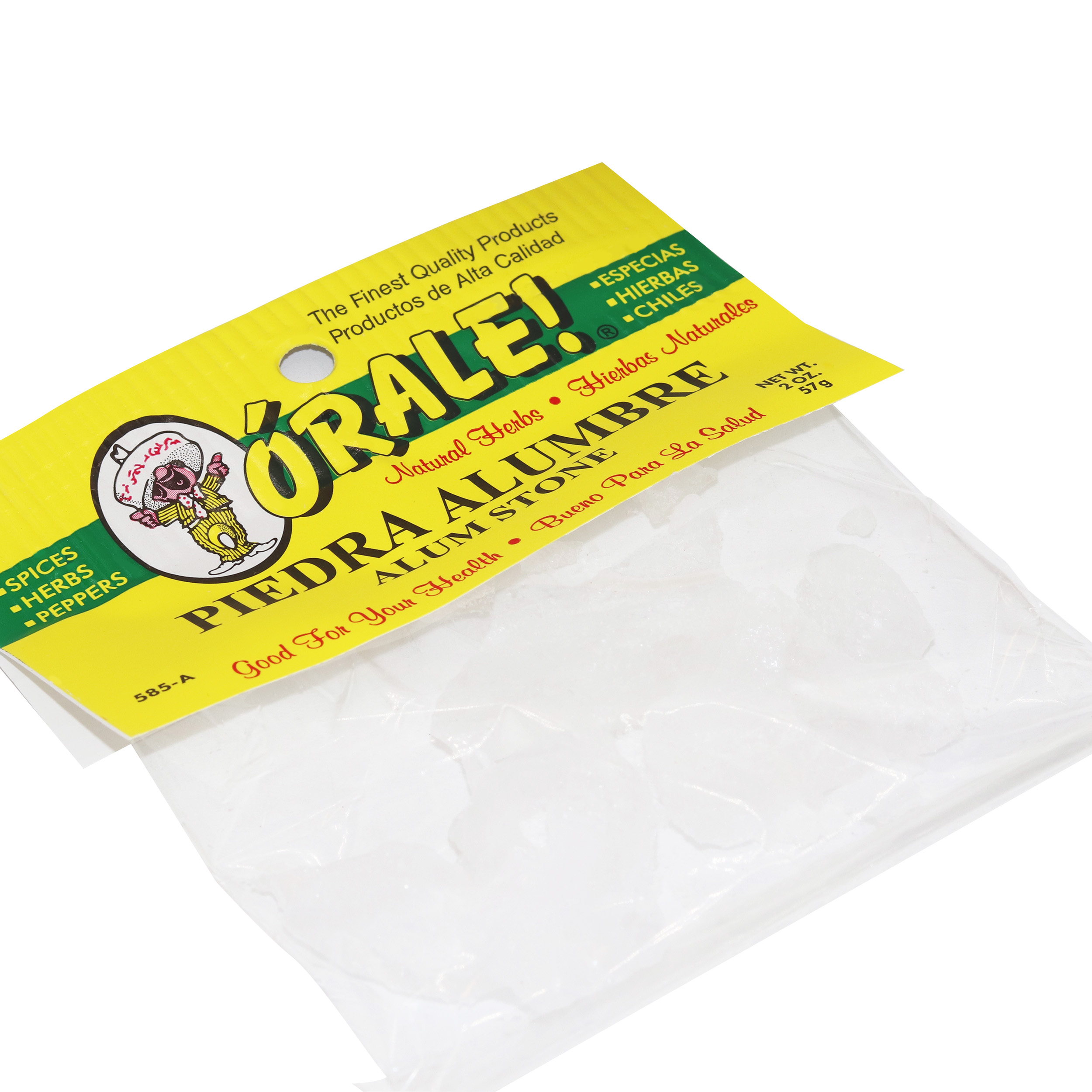 Orale! Piedra Alumbre - Natural Deodorant Stone, 2 Oz