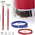 thumbnail image 3 of 2pcs Adjustable Baseball Belt for Youth Adults, 1.38" Sport Uniform Elastic Belt with Alloy Buckle for Softball Fastpitch, 3 of 4