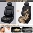 thumbnail image 5 of CHAQLIN Leopard Print Stripes Quilted Front Car Seat Pads, Non-Slip Quilted Padded Fabric Front Car Seat Protector 2 Piece Non‑Slip Car Seat Covers for Truck, 5 of 7