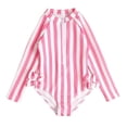 thumbnail image 6 of Piuwrlz Swimsuits Kids 3 Years Girls Swimwear Stripe Beach Swimming Suit Pink Size 3 Years, 6 of 8