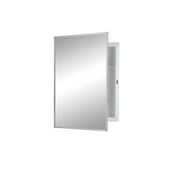 Jensen 781021 16 x 22 in. Builder Series Framed Polystyrene Fixtured Medicine Cabinet with Polished Edge Mirror