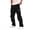 Black, variant on Rexolia Mens Cargo Pants Breathable Multi Pocket Work Pants Elastic Waist Straight Leg Casual Outdoor Utility Daily Black L