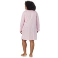 thumbnail image 6 of Aria Women's 100% Cotton Long Sleeve V-Neck Nightgown, Sizes S-3X, 6 of 7