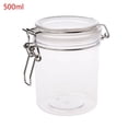 thumbnail image 1 of Tarro de plástico redondo SUNRI de 500 ml con tapa hermética y cierre hermético. Contenedor de alimentos para cocina, vajilla, organizador de cremas y cosméticos., 1 of 8