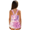 thumbnail image 3 of FUIALDOLG Pink Flower and Axolotl Swimwear Little Girl's One Piece Swimsuit with Skirt Child Sleeveless A-line Swim Dress Teens Beach Outfits for Pool Party,10-11Y, 3 of 7
