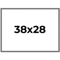 38x28 Frame Blue Kingsley Pewter Solid Wood Picture Frame Width 0.75 Inches |Interior Depth 0.5