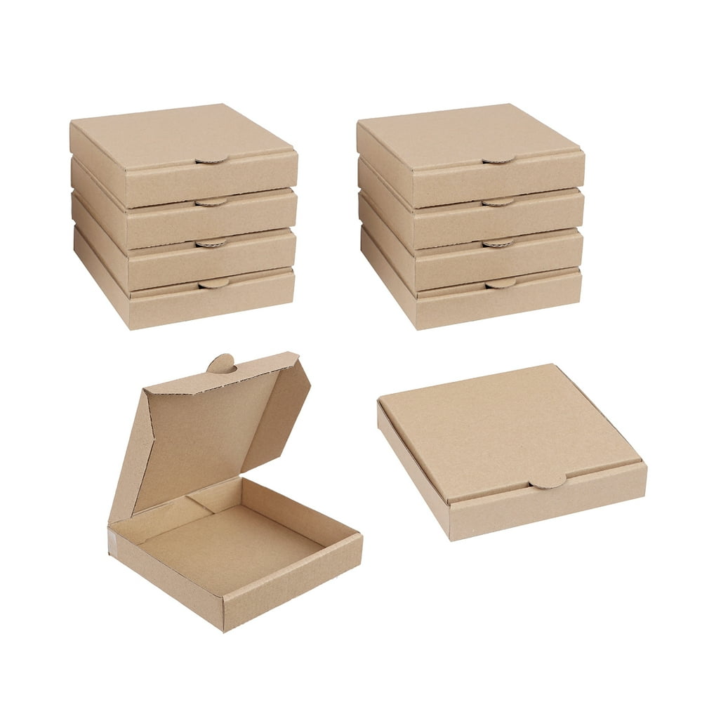 Spec101 Empty 5 Inch Mini Pizza Boxes Party Favor Cookie Cardboard Box