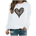 thumbnail image 2 of ICHUANYI Valentines Sweatshirt Women Oversized Love Heart Shirt Pullover Valentine's Long Sleeve Tops, 2 of 8