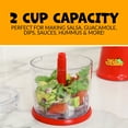 thumbnail image 3 of Taco Tuesday TTCHP2RD 2-Cup Capacity 2-Speed Chopper with Stainless Steel Blades, 3 of 7