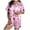 l-Pink, variant on KKBOTIVE Womens Silk Satin Pajama Set 2 Piece Heart Embroidery Short Sleeve Button Up Sleepwear Women's Fashion Daily Loungewear ( n-White Size: M )