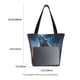 thumbnail image 3 of Balery Lonely Night Sky Wolf Bolsa de Hombro con Diseño, Bolsa Grande y Duradera, Bolsa Versátil para Compras, 3 of 6