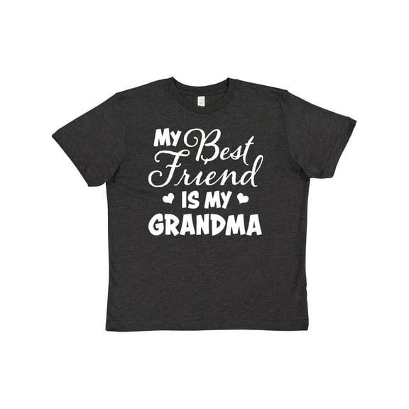 Inktastic My Best Friend is My Grandma with Hearts Youth T-Shirt