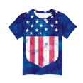 thumbnail image 4 of Afuyipoi Boys T-Shirts,Short Sleeve Comfortable Crew Neck Independence Day Clothes Multicolor 7-8 T, 4 of 5