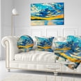thumbnail image 3 of Designart Orange Sunset with Blue Sky - Modern Painting Throw Pillow - 12x20, 3 of 5