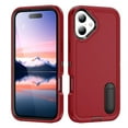 thumbnail image 1 of for iPhone 17 Case, iPhone 17 Phone Case with Built in Kickstand, Shockproof/Dustproof/Drop Proof Heavy Duty Military-Grade Rugged Protective Cover for iPhone 17,Red,For iPhone 17, 1 of 8