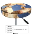 thumbnail image 4 of Naloa Cows Cattles Round Bar Stool Cushion Cover 12-14 inch, Fits Kitchen, Office, Restaurant Chairs - 12 inch, 4 of 7