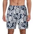 thumbnail image 2 of Picia Hawaiian Style pattern Mens Swim Trunks with Compression Liner Stretch Beach Shorts Quick Dry with Zipper Pockets No-Chafing Board Shorts-XX-Large, 2 of 9