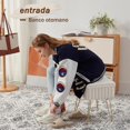 thumbnail image 2 of Una pieza de almacén de lujo de color Blanco con un diseño inspirado en Instagram, perfecto para una mesa de maquillaje de alta gama. Cuenta con patas de metal plegables y una superficie de pelusa, 2 of 17
