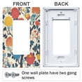 thumbnail image 3 of Yayeee Rocker Switch Wall Plate 3-Gang 6.5"x4.6" Home Decorative Outlet Cover, Vibrant Japanese Flowers, 3 of 6