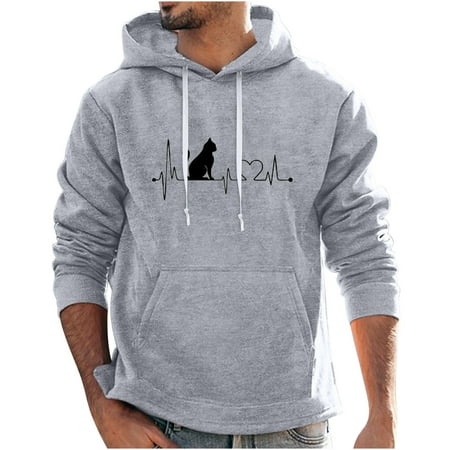 

Long Sleeve Shirts for Women Under Scrubs Men s Fall And Winter Digital Printed Hooded Sweatshirt Fashion Loose Hedging Long Sleeve Tops for Work