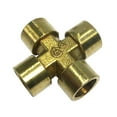 thumbnail image 1 of figatia Brass Pipe Fitting 1/4inch (DN8) Female Thread Coupler /Connector, 4 Way Water DN8 F, 1 of 9